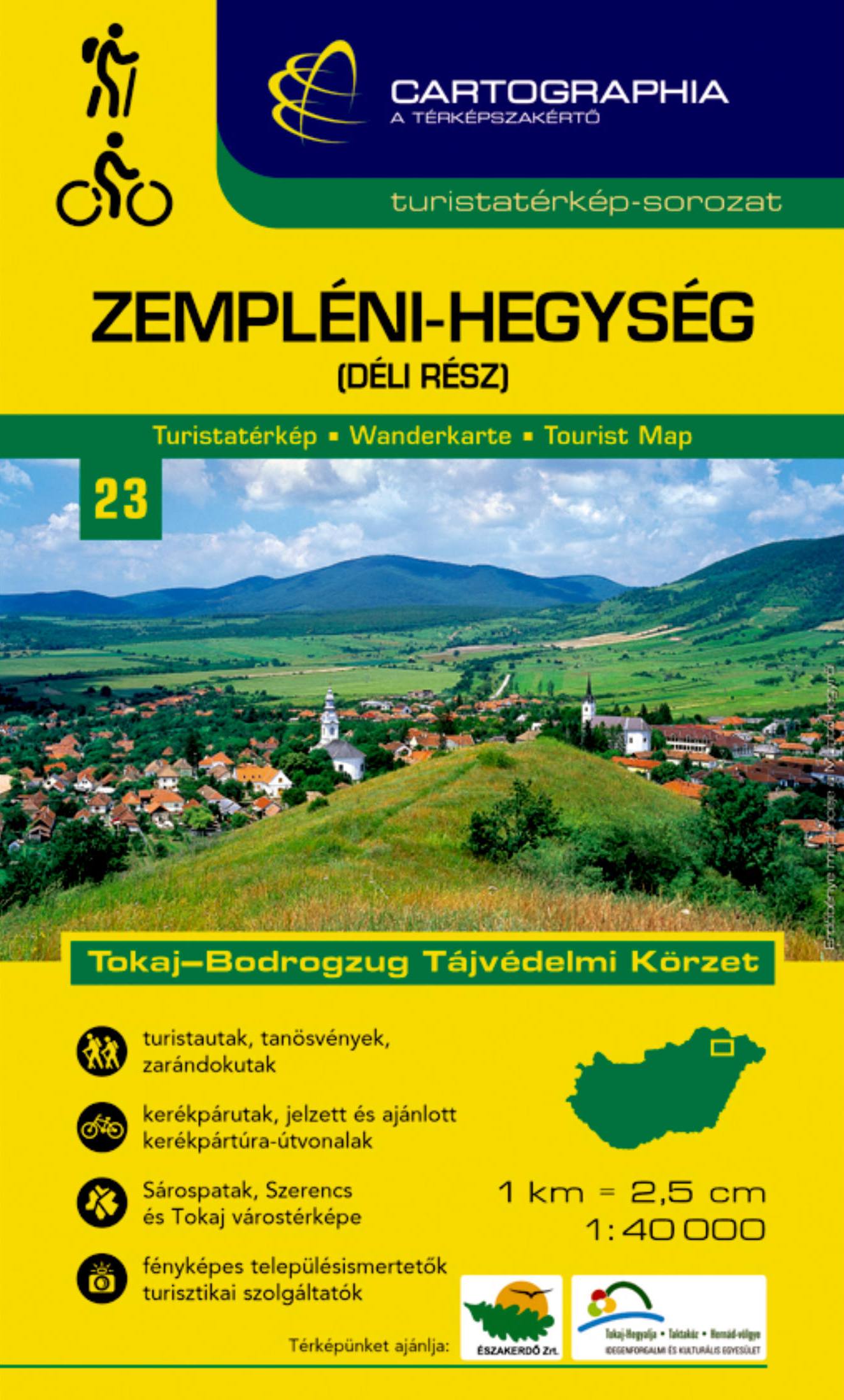 Zempléni-hegység (déli rész) turistatérkép